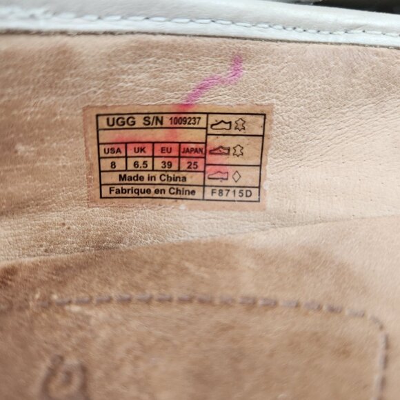 Womens Ugg Antora size 8 Patent Leather Slip On Flats - Picture 8 of 9